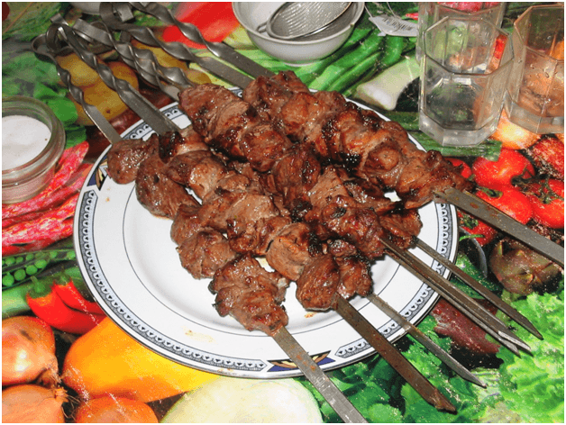 Shashlik Food in Bishkek