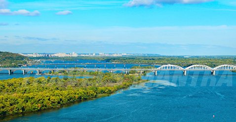 Dnieper river quay, Kiev