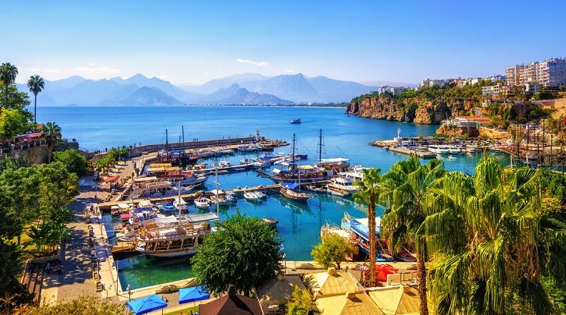 Antalya Old Town port- turkey